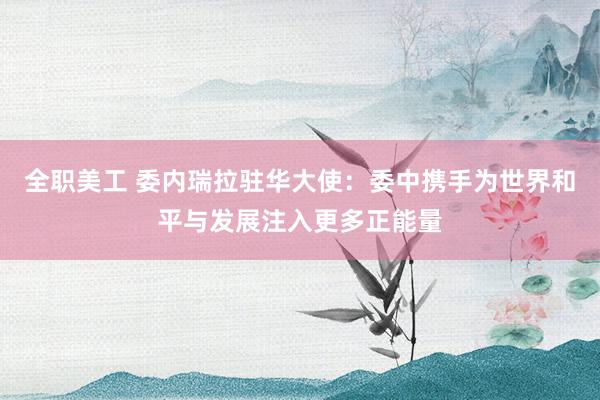 全职美工 委内瑞拉驻华大使：委中携手为世界和平与发展注入更多正能量