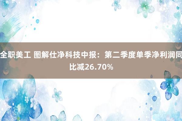 全职美工 图解仕净科技中报：第二季度单季净利润同比减26.70%