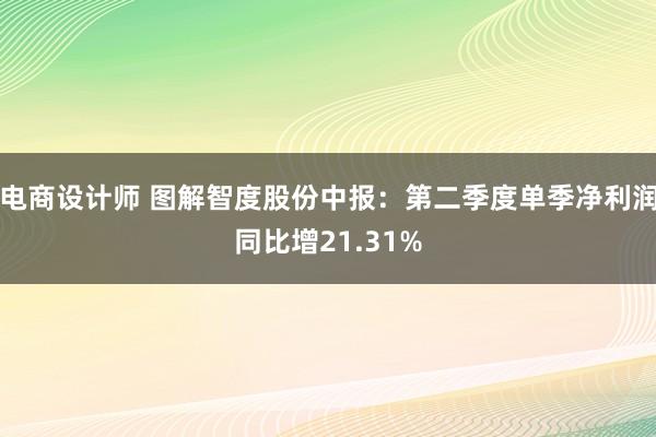 电商设计师 图解智度股份中报：第二季度单季净利润同比增21.31%